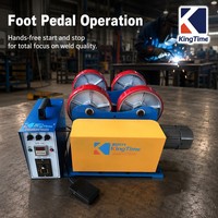 Soporte de Rodillos Reforzado Ajustable de Acero para Soldadura de Tuberías, Taller, Manipulación Industrial de Materiales y Transportadores