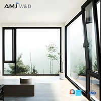 Ventanas Abatibles de Aluminio con Doble Acristalamiento y Rotura de Puente Térmico NFRC, Eficiencia Energética, para Casa o Villa