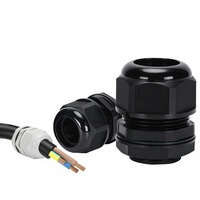 Passe-câble étanche en nylon PA66 IP68 avec filetage métrique M16, PG7, PG9, PG11, PG16, température de fonctionnement de -40 à 120°C