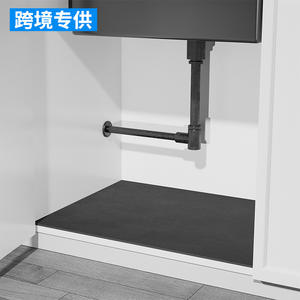 Tapis de lavabo minimaliste en terre de diatomée, rectangulaire, antidérapant, résistant aux taches et à l'huile, drainable, découpable, pour armoire - Product Image 3