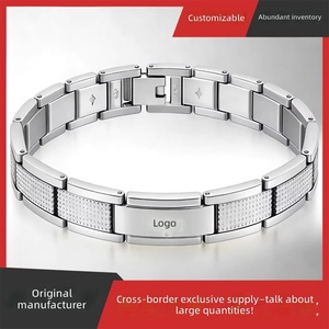 Bracciale in <span class=keywords><strong>Acciaio</strong></span> Inossidabile Stile TK Best-seller; Confezione Ispirata allo Stile Francese, Lusso Leggero di Alta Gamma, Tono Oro per Uomo - Product Image 4