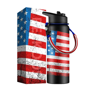 Hydro <strong>Quench</strong> Insulated Bpa Free Personalizable Leak Proof Private Label 40oz Stainless Steel Water <strong>Bottle</strong> With Paracord - Product Image 1