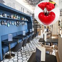 RVS hartvormige fruitvorkjes - decoratieve, duurzame serveervorkjes voor thuis & restaurantgebruik, Kerstmis, bruiloften, feesten