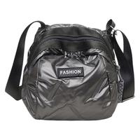 Sac bandoulière décontracté texturé en forme de coquille pour femme, mini, tendance, élégant, sportif, avec fermeture éclair