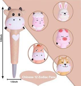 Free Sample Squeeze Squishy Pressure 12 Pack <b>Pens</b> for Kids Prize Toy for Classroom Cute Kawaii <b>Pens</b> Slow Rise Squishy Toy - Product Image 5