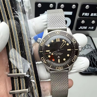 Montre de plongée intelligente VSF V4 8806 à mouvement mécanique, 55 heures d'autonomie, 97g en titane, résistance à l'eau 20 BAR, fonction jour/date, pour James Bond