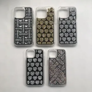 TPU+PC phone case with diamonds