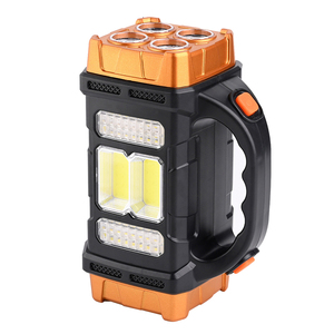 Multifuncional Solar LED Luz portátil USB Fuente dual Reflector al aire libre Luz fuerte Linterna de camping para uso en el jardín - Product Image 3