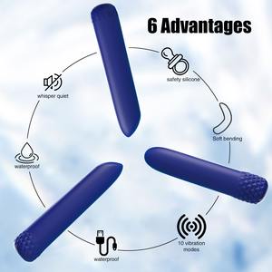 Miglior USB senza fili Mini proiettile vibratore per le donne liquido in Silicone clitorideo per le uova silenzioso in Silicone liquido vibratore giocattolo del sesso - Product Image 3