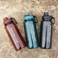 Custom 4 PCS in 1 Set 3.3L Gradient Color Motivational Hiking Water Bottle  with Straw Lid Large Capacity - China Mug and Ceramic Mug price