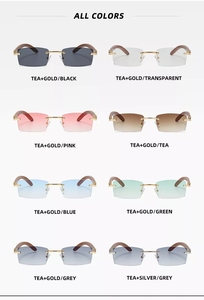 <span class=keywords><strong>Occhiali</strong></span> <span class=keywords><strong>da</strong></span> <span class=keywords><strong>Sole</strong></span> in Legno Fatti a Mano Senza Montatura con <span class=keywords><strong>Lenti</strong></span> <span class=keywords><strong>Colorate</strong></span> Personalizzabili per Uomo e Donna, Modello Rettangolare Quadrato, Novità 2026 - Product Image 5