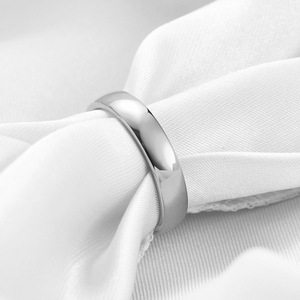 Tungsten Steel Couple <b>Rings</b> 2 4 6 8mm Smooth <b>Plain</b> Wedding Band Unisex Jewelry - Product Image 2