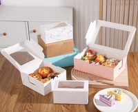 Boîtes d'emballage rigides sur mesure pour cupcakes, tartes aux œufs, muffins et desserts, en matériaux recyclés, avec revêtement UV et gaufrage pour cadres photo