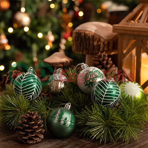 EAGLEGIFTS Ornements de Noël en argent vert frais peints à la main au design original de noisette, décorations de Noël - Product Image 4