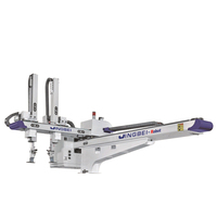 Bras robotisé 5 axes en stock usine, vertical 1200, transversal 540, portée 2000, charge 10KG, acier inoxydable, longue durée de vie, robot IML