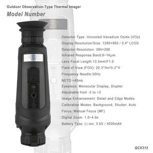 QCNV QCx313 Wärmebildkamera Monokular Infrarot-Thermografie Langstrecken-Erkennung IP67 Wasserdicht für Außensicherheit OEM/ODM - Product Image 2