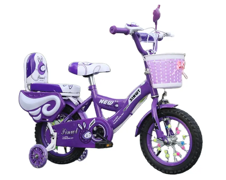 Fabricant 12 14 16 18 pouces filles enfants vélo enfants vélo pour enfants de 2 à 9 ans enfant avec siège de poupée