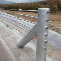 Barrière de sécurité routière personnalisable en câble d'acier galvanisé Q235, barrière de sécurité routière à fort impact, barrière flexible en câble