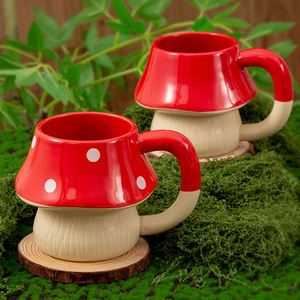 Handgefertigte Kreative Kaffeetasse mit Individuellem Logo in Unregelmäßiger Form, Niedlicher Keramik-Wasserbecher im Ins-Stil, Geschenkboxen und Keramiktassen - Product Image 5