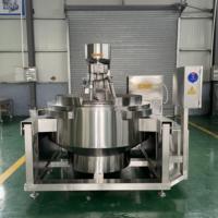 Wok de cuisson planétaire industriel automatique en pâte et caramel grande capacité à gaz électrique et à vapeur