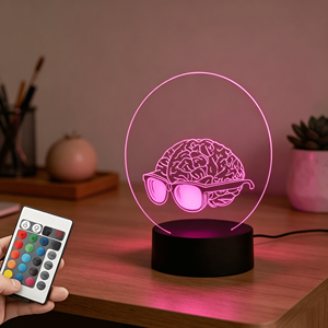 Brain Personalized LED Night Lamp Gift Medical Science Brain Organ Customized Unique Night Light Desk Lamp - Product Image 2