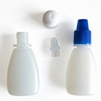 Botella con Gotero Ovalada Plana de PP de 4 ml de Ecannal, Cuerpo Delgado de 13 mm para Envío en Buzones de Paquetería, Punta de Gotero de PE de Precisión