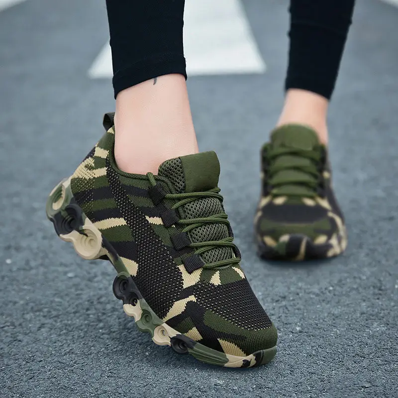 35-44 Camouflage Mountaineering Sports Shoes Sneakers No.1018