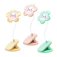 Bunte LED Creative Cartoon wiederauf ladbare Augenschutz Tisch lampe LED Lese-und Lern lampe Kleines Schlafzimmer Nachtlicht