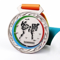 Groothandel op maat gemaakte gouden, zilveren, bronzen en zinklegering sportmedailles voor Taekwondo - 100% op maat gemaakte modieuze metalen medailles