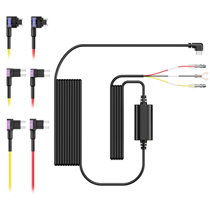 360 Dashcam Cyberpunk <b>Dash</b> Cam Hardwire Kit Fuse Tap 24H Parking Mode Sentry Mode Power Cable Type-C 12V-30V G980H - Product Image 1