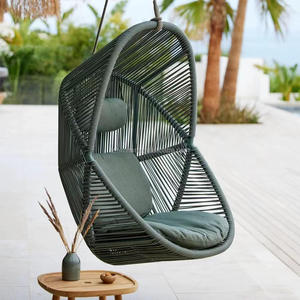 Cesta Colgante de Ratán Estilo Europeo Personalizada, Columpio para Exteriores, Jardín, Patio, Villa, Hotel, Muebles, Nido de Pájaro, Columpio Individual - Product Image 4