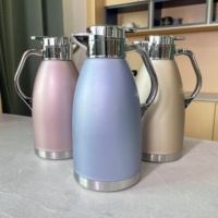 Bouteille Isotherme Classique 2,3 Litres en Acier Inoxydable 304, Théière Isolée, Cafetière, Pichet avec Poignée pour Voyage
