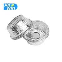 ALLWIN-TR72 Fast Food Einweg Aluminium Back folie Tassen schwere Zinn Eierkuchen Form Muffin Tasse Backform