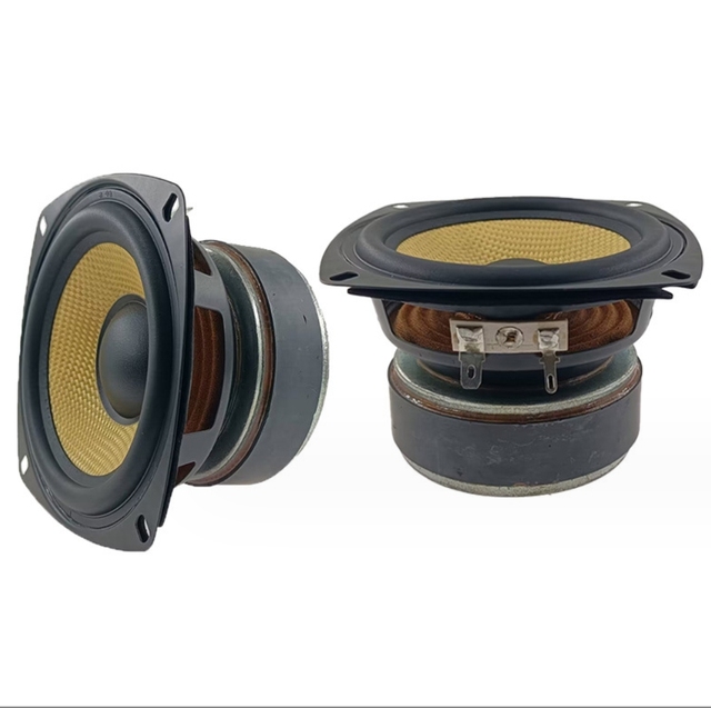 105MM 4 inch Bass speaker medium subwoofer 4R  4 Euro  40W 40Watt Full Frequency Sound Booster Book Case Car Audio loud speakers