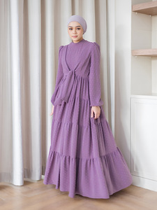 Nouvelle robe patchwork arabe du Moyen-Orient, vêtements islamiques, abaya musulmane, robe pour femmes - Product Image 2