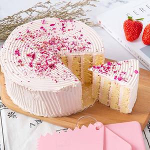 Trapezoidal Plastic Scraper Soft Dual Purpose For Cake Cream Food Grade Baking Tool PP Material Non Toxic Hand Wash Only - Product Image 2