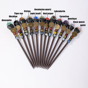 Cristalli naturali all'ingrosso pietra caduta dodici <span class=keywords><strong>segni</strong></span> <span class=keywords><strong>zodiacali</strong></span> tornanti forcine cristallo artigianato regali delle donne - Product Image 4