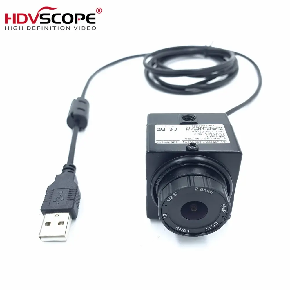 8 м пикселей 3264x2448 SONY IMX179 CMOS Мини USB-бокс камера 2,8 мм объектив с фиксированным фокусным расстоянием C/CS 38*38 мм камера для документов светодиодный дисплей