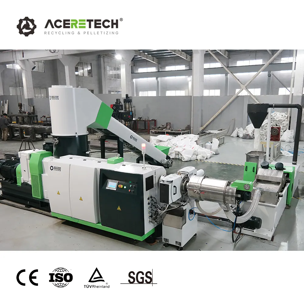 Costo efficace macchina di riciclaggio dei rifiuti di plastica pellicola industriale granulazione linea di produzione ACS-H1200/160