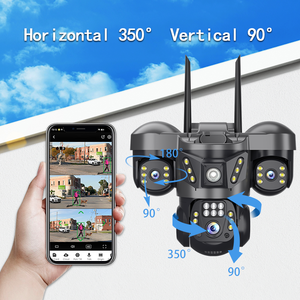 Cámara de Seguridad Exterior de Triple Lente y 3MP, IP66 Inalámbrica con Visión Nocturna, Seguimiento de Movimiento por IA, Audio Bidireccional, Cámara Web PTZ para el Hogar - Product Image 4