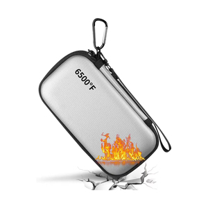 Fire-Resistant Power Bank Case,Waterproof Electronic Organizer Travel Bag,Shockproof EVA Carrying Case for Cell Phones/Earbuds - Product Image 1