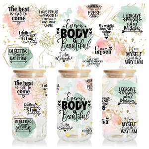 Autocollants UVDTF pour gobelets 9,5*4,3 pouces, motifs Halloween, Citrouille, Thanksgiving, Noël, Transferts UV DTF pour gobelets - Product Image 3