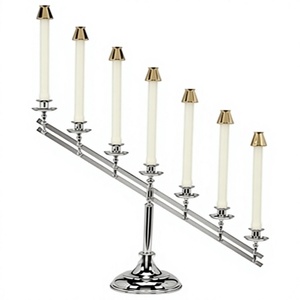 Candelabro Cilíndrico de Hierro Dorado con Relieve Vintage, Portavelas con Flores, Centro de Mesa Hecho a Mano para Bodas, San Valentín - Product Image 2