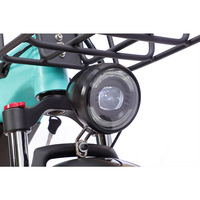 Vélo de montagne électrique transfrontalier pour adultes, cadre en alliage d'aluminium, fourche hydraulique, double suspension, 3 vitesses, 48V