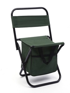 Folding Fishing Chair With Cooler <b>Bag</b> Camouflage Outdoor Portable Chair For Camping <b>Beach</b> Garden Use - Product Image 3