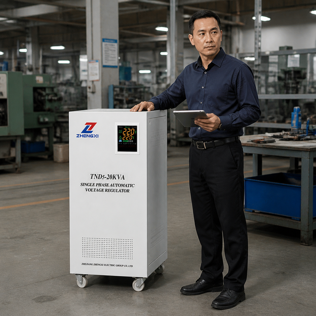 TND Series 20KVA 30KVA Single Phase Automatic Servo Voltage Stabilizer Regulator 220V 230V 50Hz 60Hz LCD Display