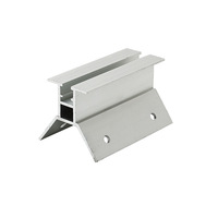 Yuxin - Fixation trapézoïdale intégrée en alliage d'aluminium galvanisé à chaud pour tuiles en acier coloré, accessoire de fixation solaire photovoltaïque 2400