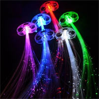 Vente Flash : Tresses Lumineuses LED en Fibre Optique pour Fêtes, Clubs et Bars, avec Lumières Clignotantes, Pinces à Cheveux Colorées, Tresses Lumineuses LED