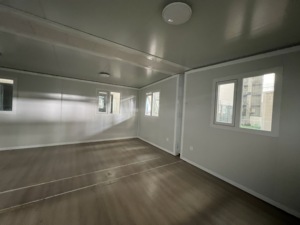 บ้านคอนเทนเนอร์แบบพับได้สำหรับใช้ในโรงแรมบ้านและ40ft ทำจากเหล็ก20FT และขยายได้