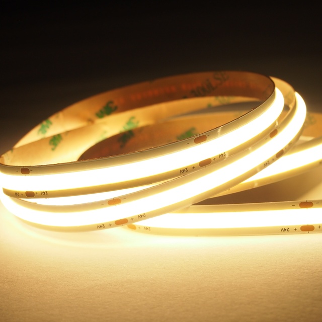5mm 8mm DC24V 12V Flexible COB LED Strip New Technology 170degrees Beam Angle CRI90 Small Cutting Points Dimmable Cob Led Strip